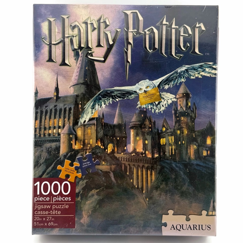 Harry Potter Hogwarts 1000-Piece Jigsaw Puzzle Aquarius 20” x 27”